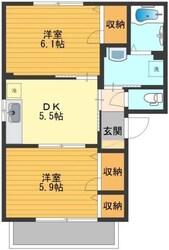 サントゥールＡの物件間取画像